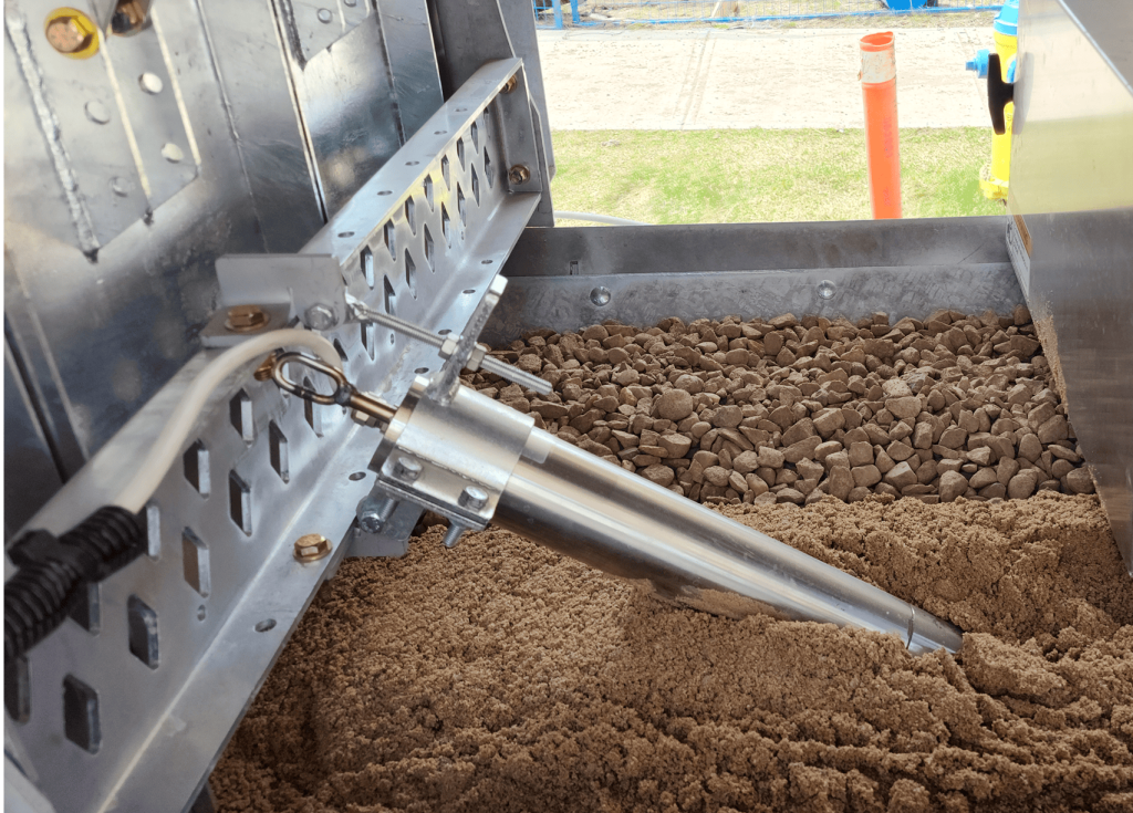 sand and gravel in a concrete genius truck