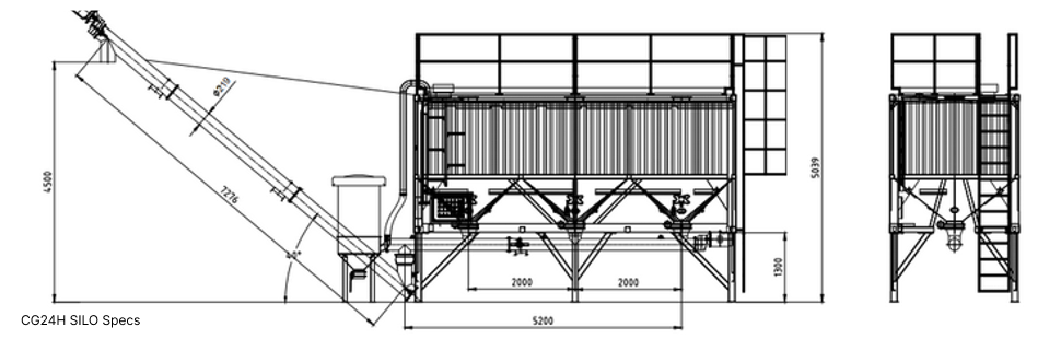 CG24H horizontal silo schema